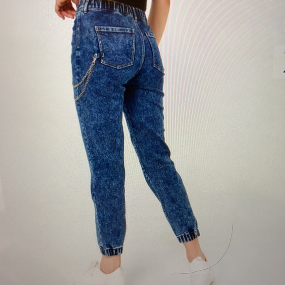 Utility high rise denim joggers in size S - Picture 3 of 12